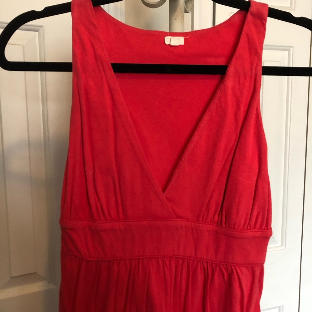 J Crew cotton red tank small - Picture 2 of 6